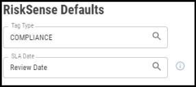 Cherwell Connector - RiskSense Defaults